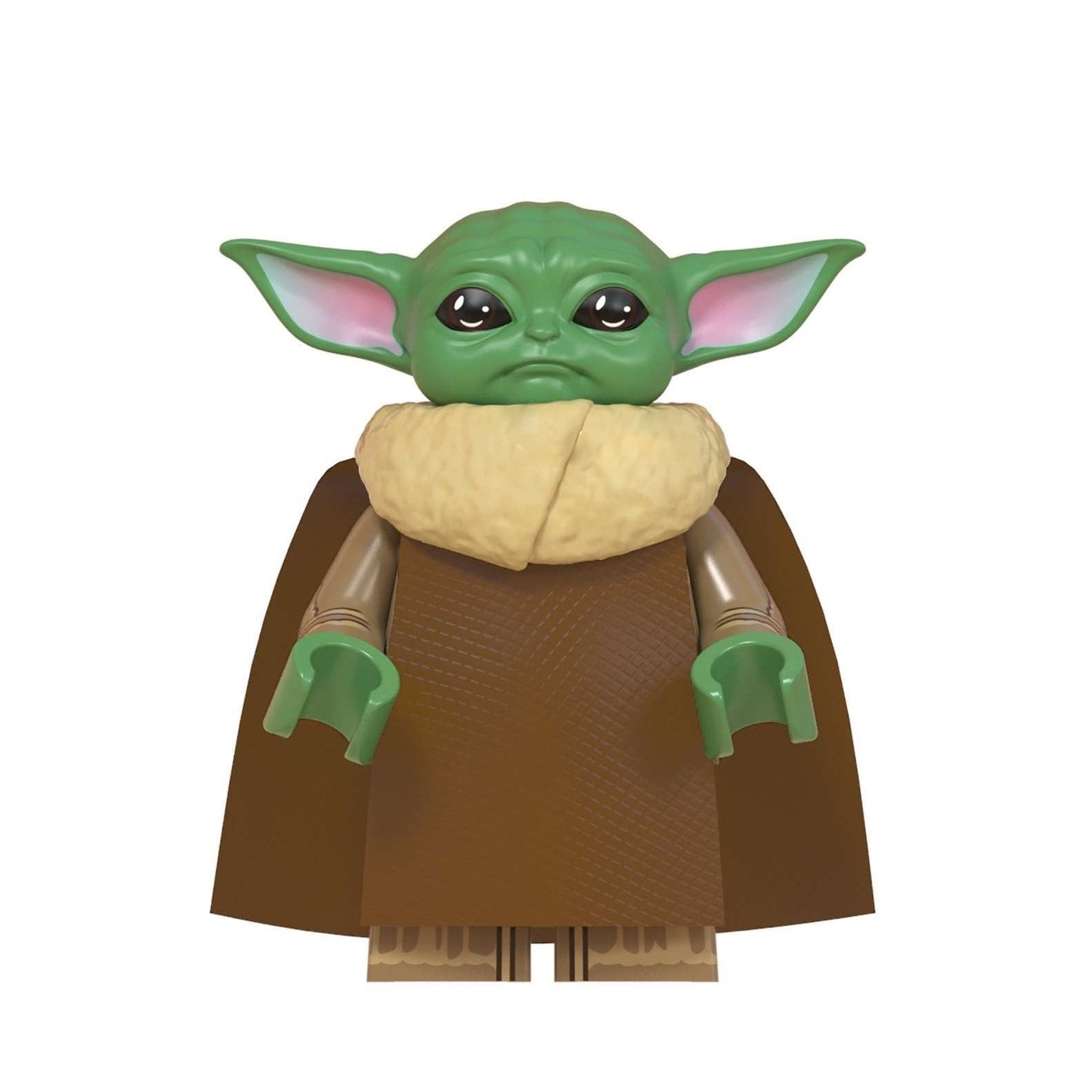 Custom-Compatible Green Alien Child Minifigure – Brick Building Fit