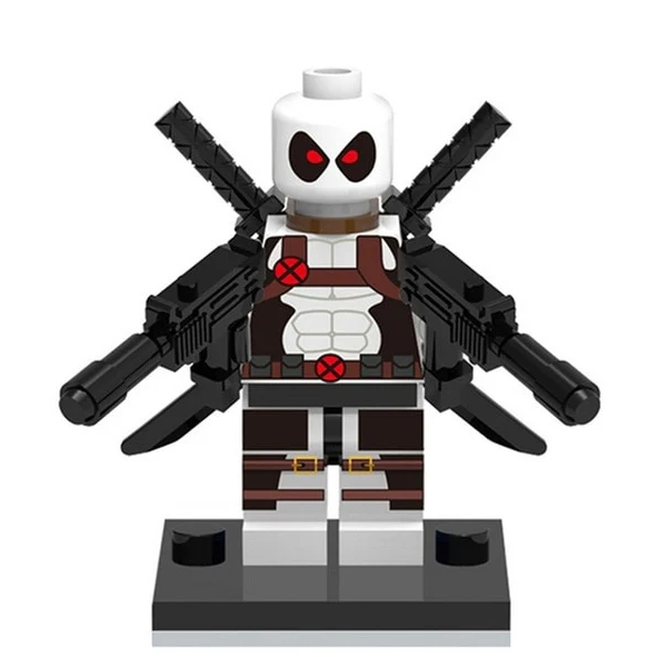 Bargain Brix Wisecracking Mercenary White-Suit Rogue Fighter Figurine