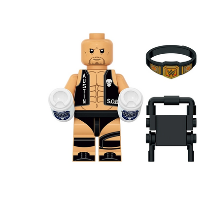 Pro Wrestling Champion Minifigure Set