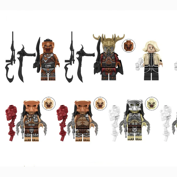 Alien Hunter Warrior Figurines