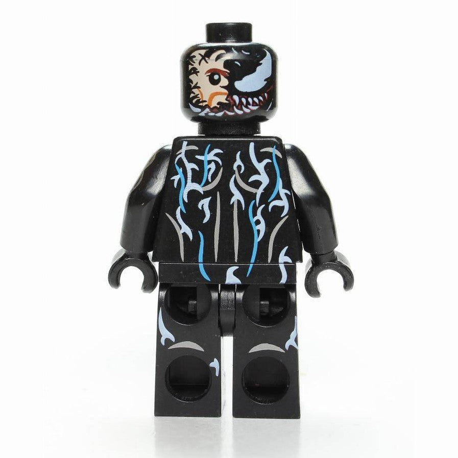 Custom-Compatible Black Symbiote Minifigure – Brick Building Fit