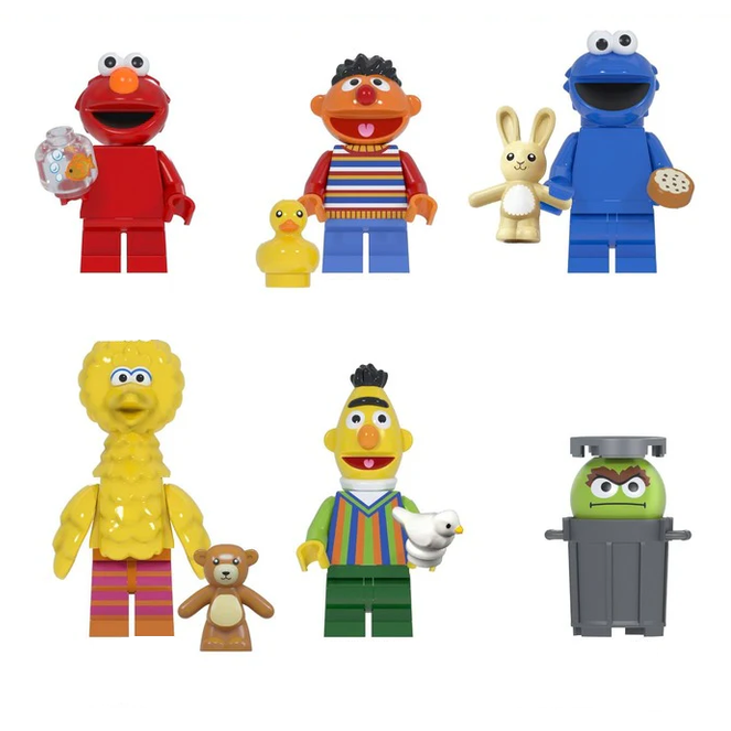 Custom-Compatible Friendly Character Minifigure Set – Brick Building Fit