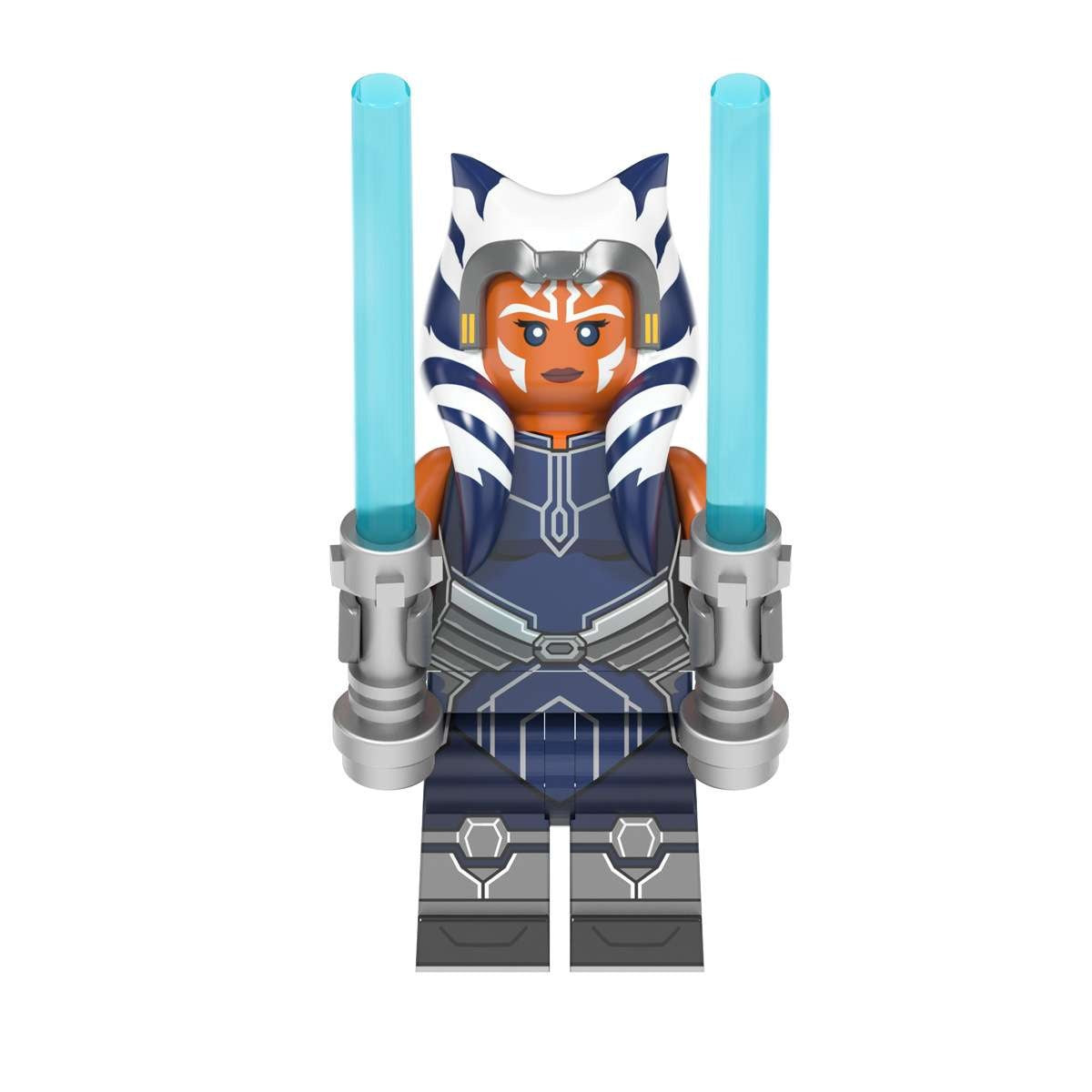 Custom-Compatible Dual-Blade Alien Warrior Minifigure – Brick Building Fit