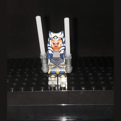 Custom-Compatible Dual Blade Alien Warrior Minifigure – Brick Building Fit