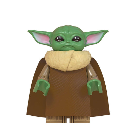 Custom-Compatible Green Alien Child Minifigure – Brick Building Fit