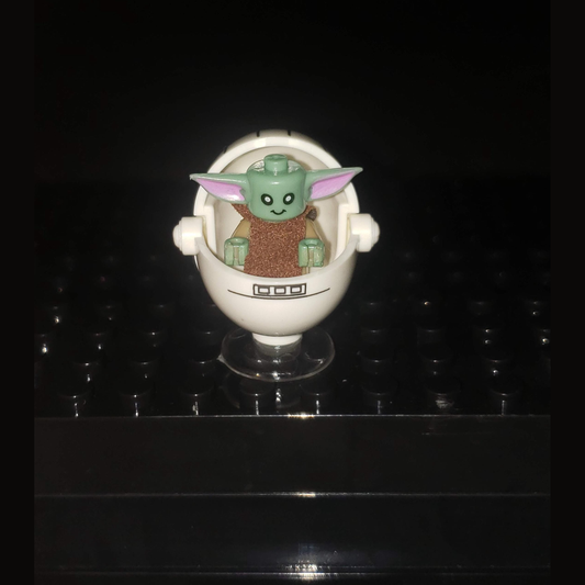 Custom-Compatible Green Alien Child with Pod Minifigure – Brick Building Fit