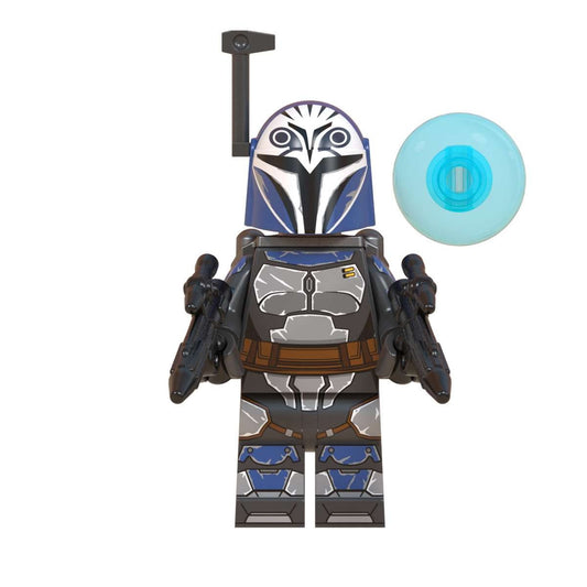 Custom-Compatible Mandalorian Warrior Minifigure – Brick Building Fit