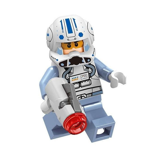 Custom-Compatible Clone Unit Captain Minifigure – Brick Building Fit