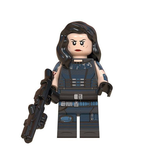 Custom-Compatible Rebel Enforcer Minifigure – Brick Building Fit