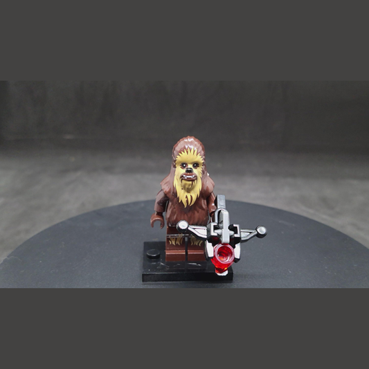 Custom-Compatible Brown Wookiee Warrior Minifigure – Brick Building Fit