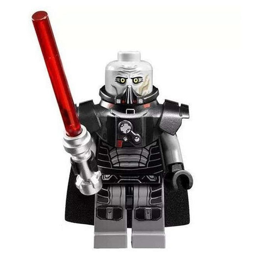 Custom-Compatible Dark Warrior Minifigure – Brick Building Fit