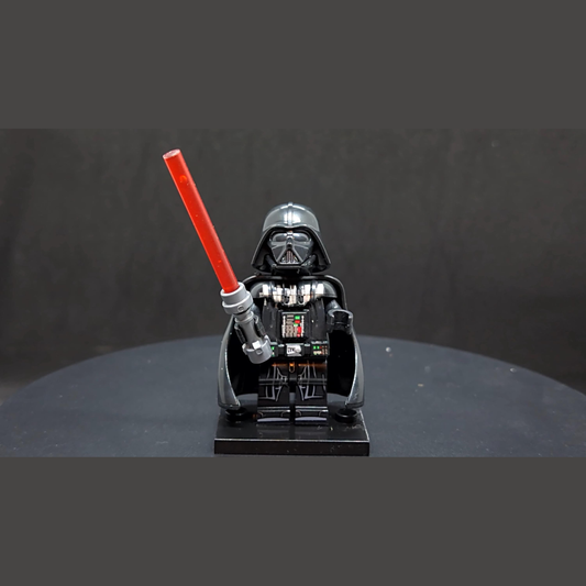 Custom-Compatible Dark Armored Leader Minifigure – Brick Building Fit