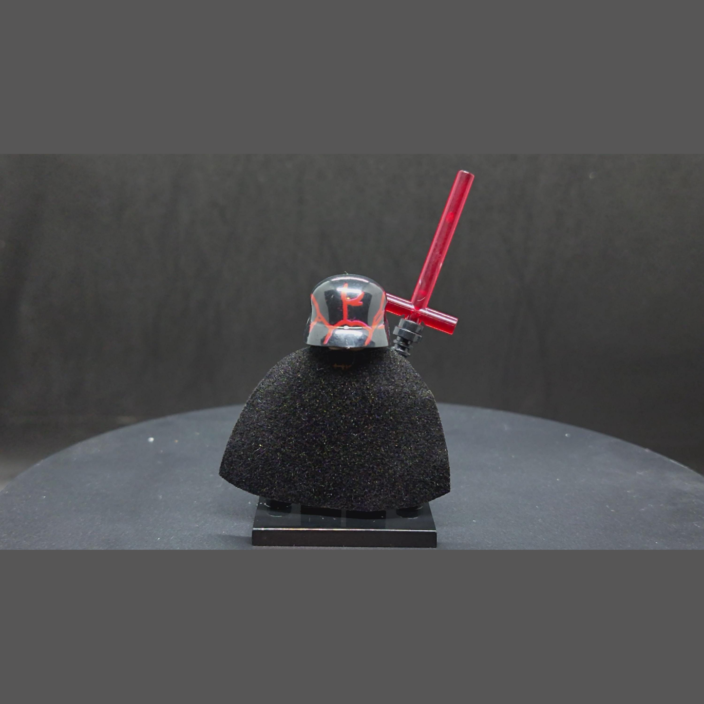 Custom-Compatible Dark Warrior Minifigure – Brick Building Fit