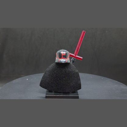 Custom-Compatible Dark Warrior Minifigure – Brick Building Fit