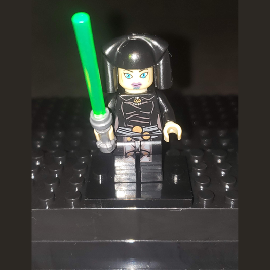 Custom-Compatible Green Jedi Master Minifigure – Brick Building Fit
