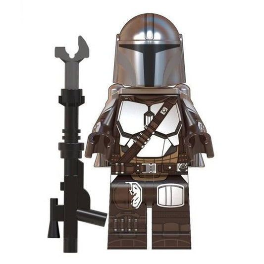 Custom-Compatible Armored Bounty Minifigure – Brick Building Fit