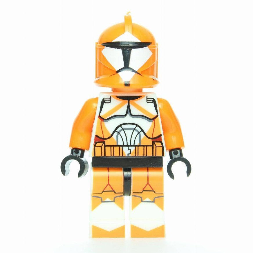 Custom-Compatible Orange Demolition Trooper Minifigure – Brick Building Fit