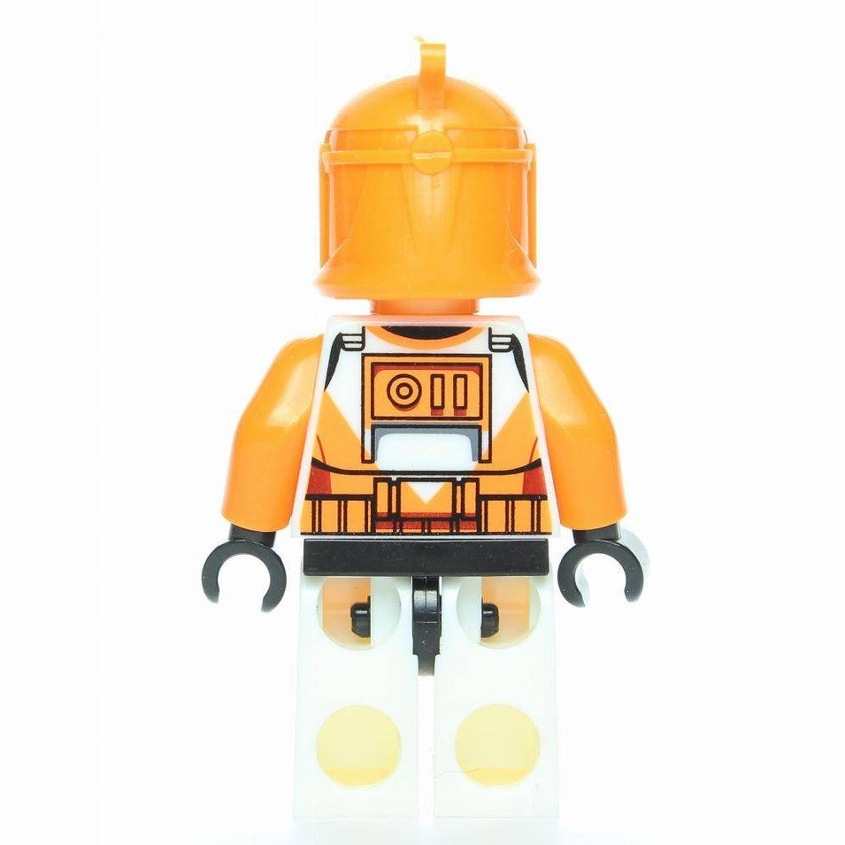 Custom-Compatible Orange Demolition Trooper Minifigure – Brick Building Fit