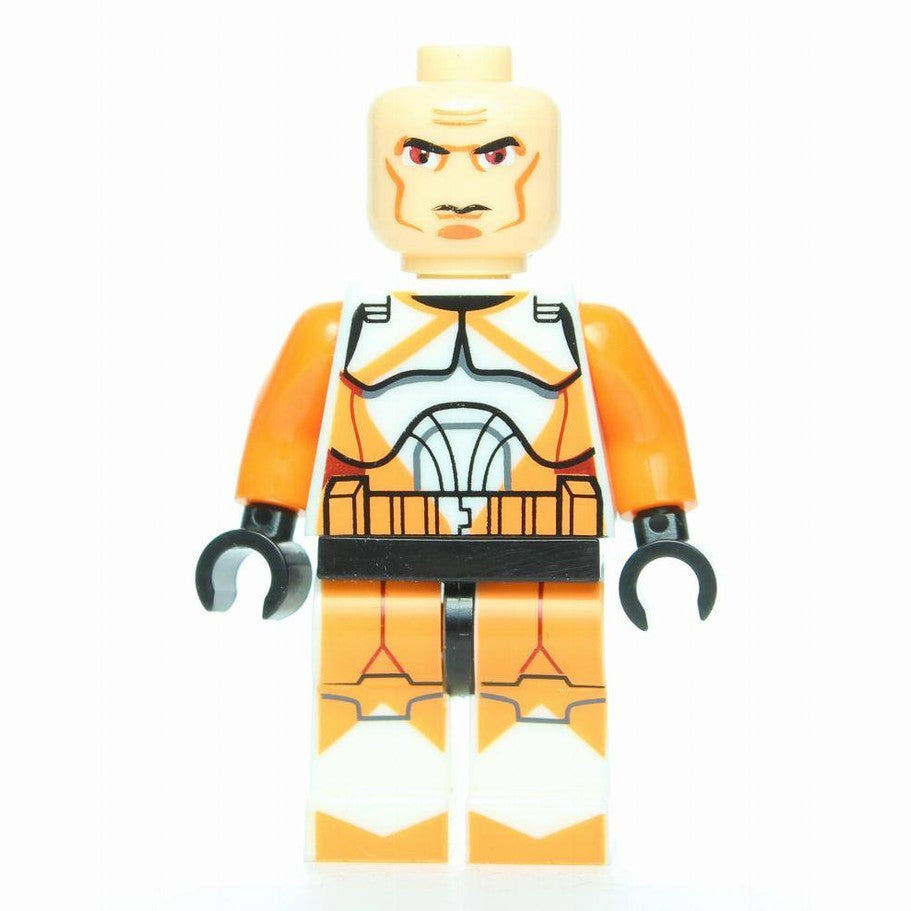 Custom-Compatible Orange Demolition Trooper Minifigure – Brick Building Fit