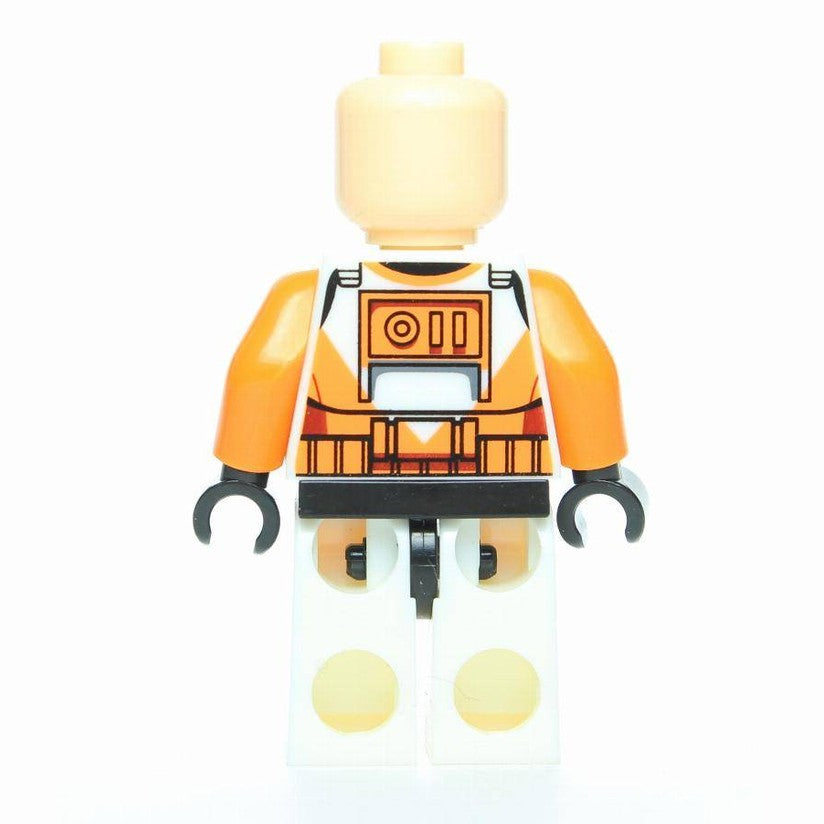 Custom-Compatible Orange Demolition Trooper Minifigure – Brick Building Fit