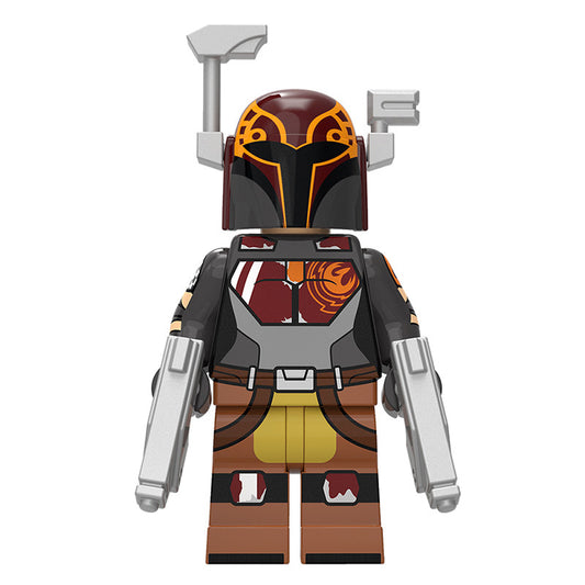 Custom-Compatible Rebel Warrior Minifigure – Brick Building Fit