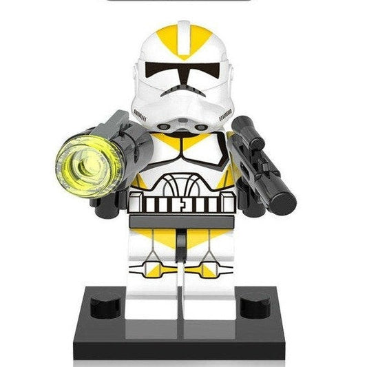Custom-Compatible Yellow Clone Trooper Minifigure – Brick Building Fit