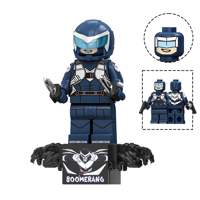 Bargain Brix Action Figures Aerial Strike Warrior Web-Slinging Hero & Supervillain Figurine Set – City Battle Collection