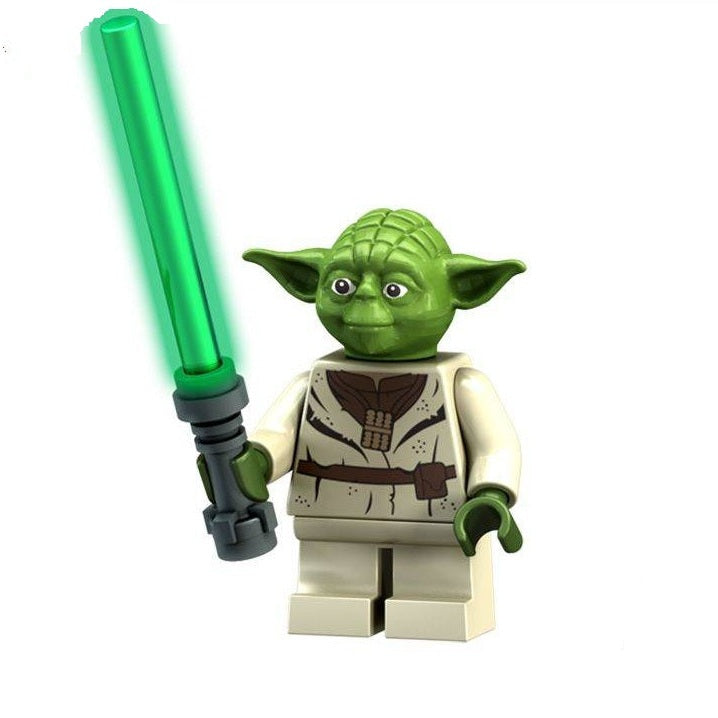 Bargain Brix Action Figures Ancient Galactic Master Figurine – Green Energy Blade Guardian
