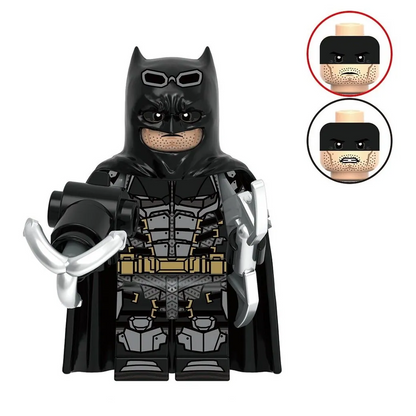 Bargain Brix Action Figures Armored Night Guardian Dark City Vigilante & Sidekick Figurine Set