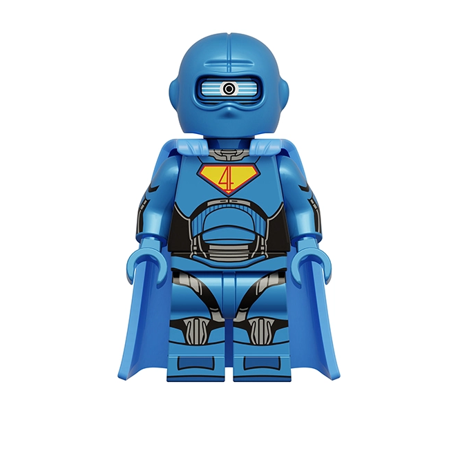 Bargain Brix Action Figures Azure Robot Guardian Galactic Guardian & Superpowered Hero Figurine Set – Cosmic Adventure Collection