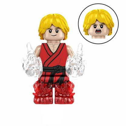 Bargain Brix Action Figures Blazing Fist Champion World Martial Arts Fighter Figurine Set – Tournament Battle Collection
