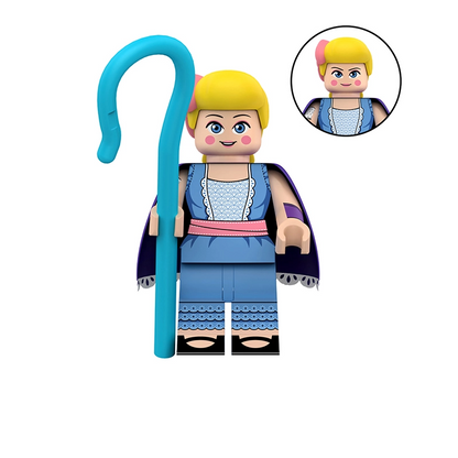 Bargain Brix Action Figures Blue Bonnet Shepherd Toy Box Adventure Character Figurine Set – Space Ranger & Western Friends