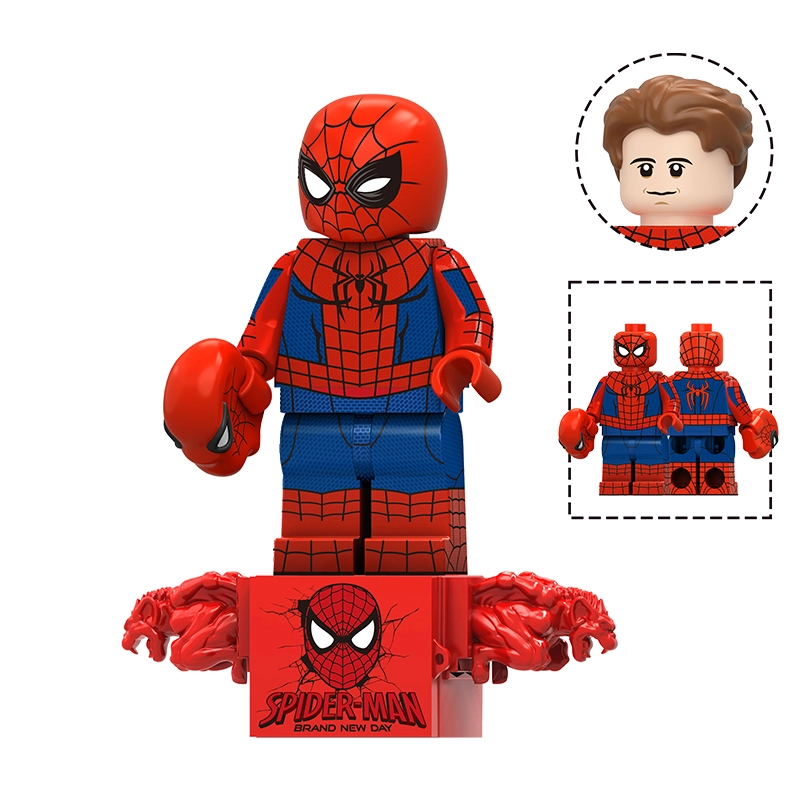 Bargain Brix Action Figures Classic Web Guardian Web-Slinging Hero & Supervillain Figurine Set – City Battle Collection