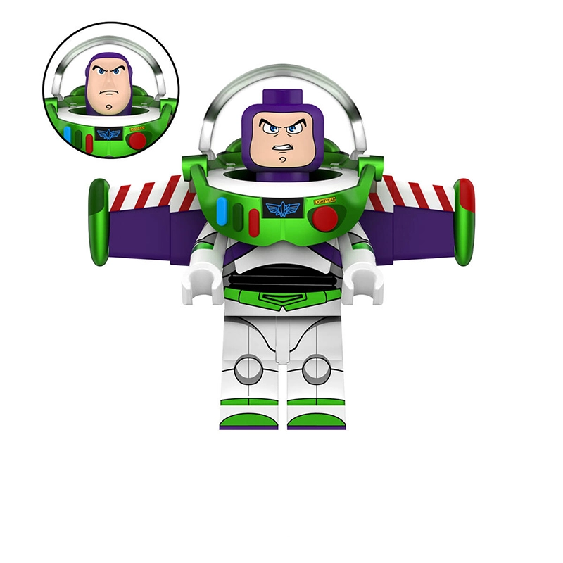 Bargain Brix Action Figures Cosmic Wing Ranger Toy Box Adventure Character Figurine Set – Space Ranger & Western Friends