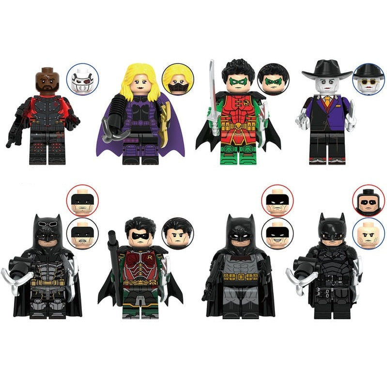 Bargain Brix Action Figures Dark City Vigilante & Sidekick Figurine Set