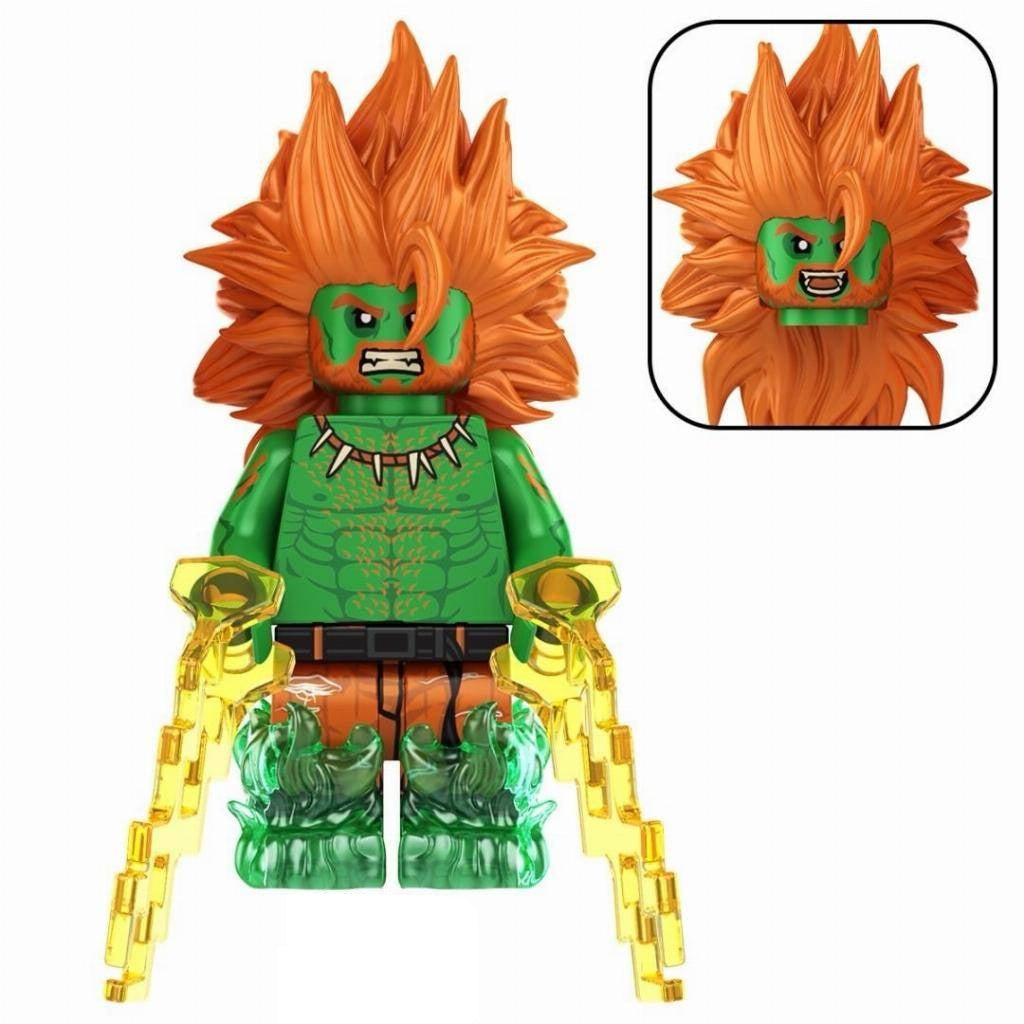 Bargain Brix Action Figures Electric Jungle Warrior World Martial Arts Fighter Figurine Set – Tournament Battle Collection