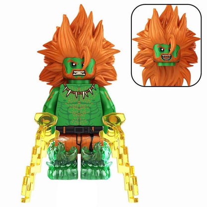 Bargain Brix Action Figures Electric Jungle Warrior World Martial Arts Fighter Figurine Set – Tournament Battle Collection