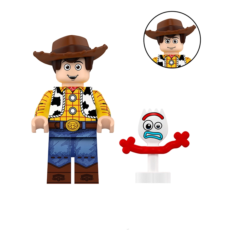 Bargain Brix Action Figures Frontier Sheriff Cowboy Toy Box Adventure Character Figurine Set – Space Ranger & Western Friends