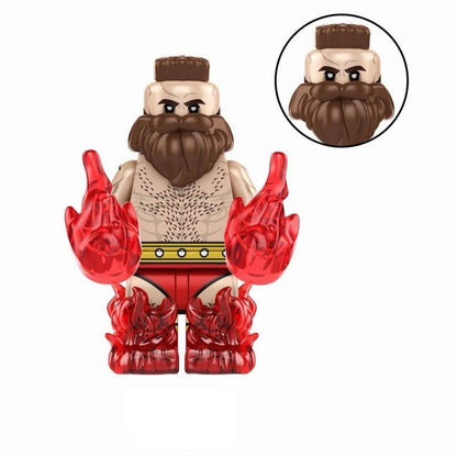Bargain Brix Action Figures Iron Bear Grappler World Martial Arts Fighter Figurine Set – Tournament Battle Collection