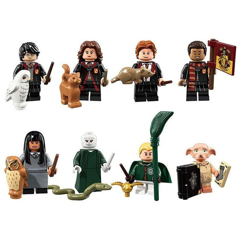 Bargain Brix Action Figures Magical Wizard School Character Figurine Set – Enchanted Adventure Collection
