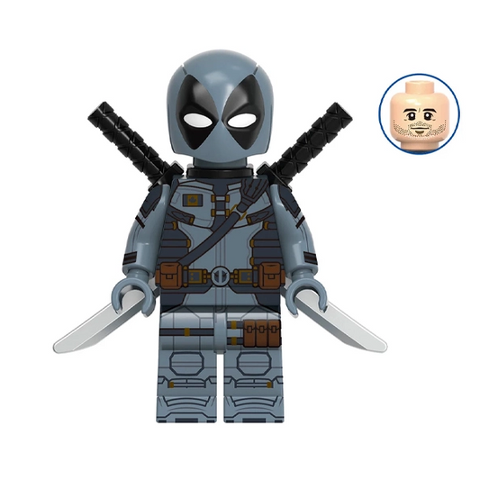 Bargain Brix Action Figures Masked Mercenary Warrior Figurine – Dual Blade Tactical Hero