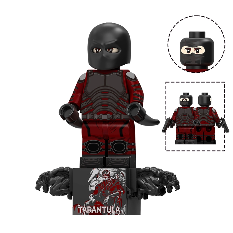 Bargain Brix Action Figures Midnight Arachnid Assassin Web-Slinging Hero & Supervillain Figurine Set – City Battle Collection