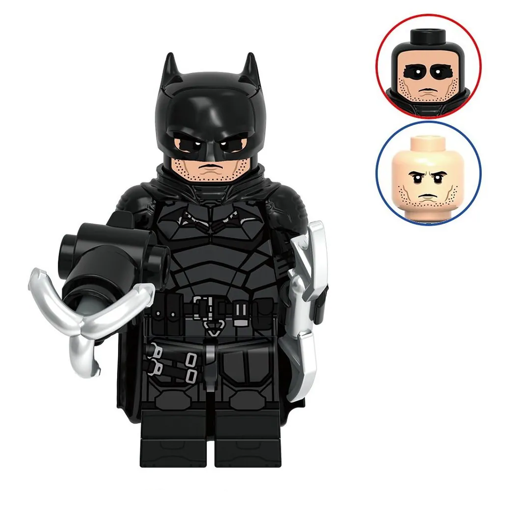 Bargain Brix Action Figures Midnight Tactical Guardian Dark City Vigilante & Sidekick Figurine Set
