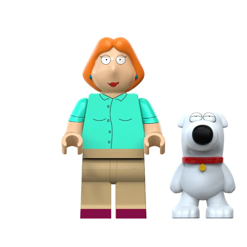 Bargain Brix Action Figures Red-Haired Family Mom Animated Comedy Family Figurine Set