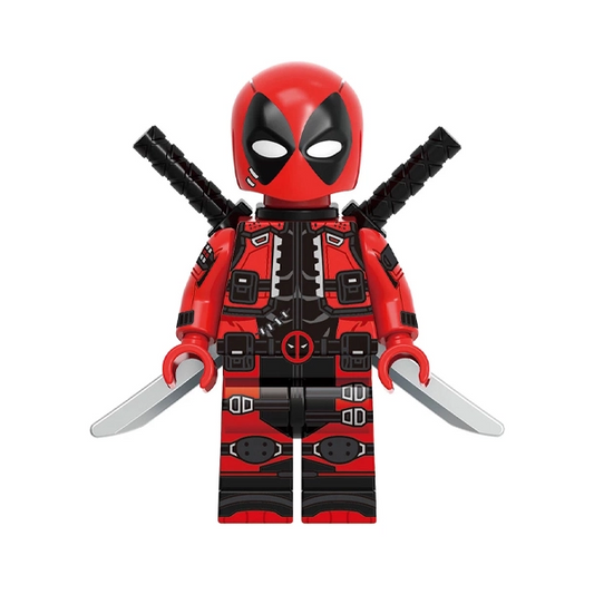 Bargain Brix Action Figures Red Masked Mercenary Warrior Figurine – Dual Blade Tactical Antihero