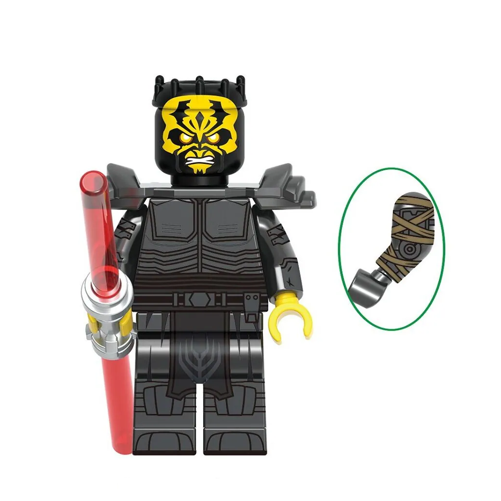 Bargain Brix Action Figures Savage Shadow Warrior Galactic Saga Warrior Figurine Set – Light & Dark Order Collection