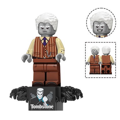 Bargain Brix Action Figures Stone-Skinned Enforcer Web-Slinging Hero & Supervillain Figurine Set – City Battle Collection