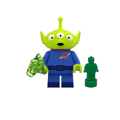 Bargain Brix Action Figures Three-Eyed Space Buddy Toy Box Adventure Character Figurine Set – Space Ranger & Western Friends