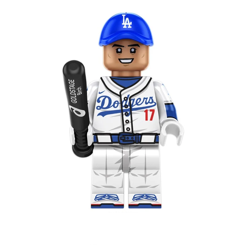 Bargain Brix Action Figures Two-Way Diamond Star Pro Baseball Superstar Figurine Set – All-Star Player Collection