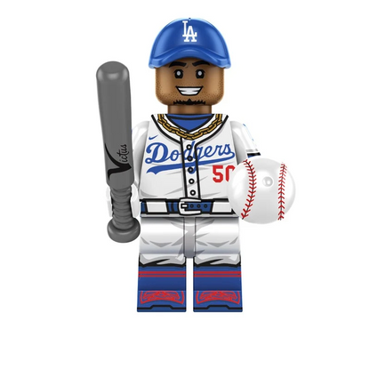 Bargain Brix Action Figures West Coast Speedster Pro Baseball Superstar Figurine Set – All-Star Player Collection